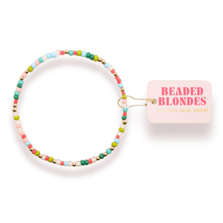 Holiday Cheer Sprinkle Bracelet: Standard 6.75 Inch - The Red Thread Boutique