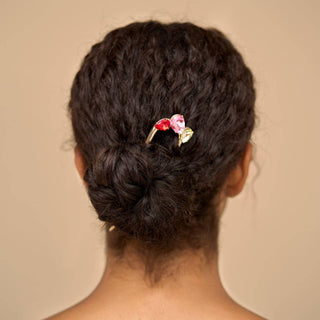 Holiday Gemstone French Hair Pin - The Red Thread Boutique