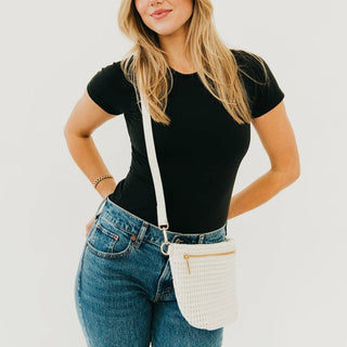 Hollow Westlyn Bum Bag: White - The Red Thread Boutique