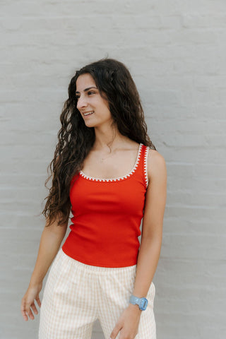 Jaidynn Rib Tank, Red by Z Supply *final sale - The Red Thread Boutique