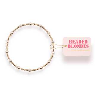 June Bracelet in Gold with Silver: Standard 6.75 inch - The Red Thread Boutique