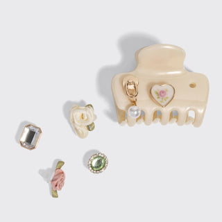KitschPop™️ Cloud Clip 7pc Set Vintage - Pearlized Cream - The Red Thread Boutique