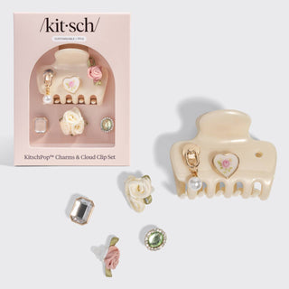 KitschPop™️ Cloud Clip 7pc Set Vintage - Pearlized Cream - The Red Thread Boutique