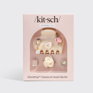 KitschPop™️ Cloud Clip 7pc Set Vintage - Pearlized Cream - The Red Thread Boutique