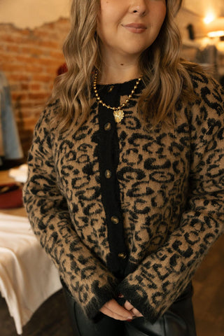 Leopard Cardigan *final sale - The Red Thread Boutique