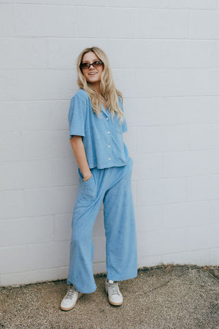 Let's Cruise Pant, Salty Blue *final sale - The Red Thread Boutique