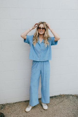 Let's Cruise Pant, Salty Blue *final sale - The Red Thread Boutique