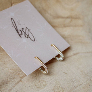 Linnie pin hoops - The Red Thread Boutique