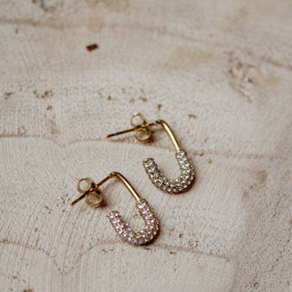 Linnie pin hoops - The Red Thread Boutique