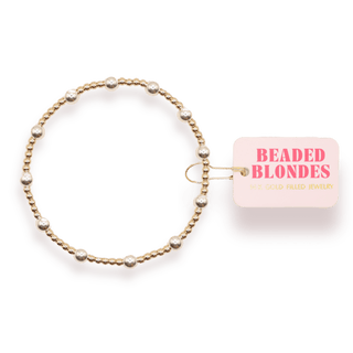 Lively Bracelet in Gold with Silver: Standard 6.75 inch - The Red Thread Boutique