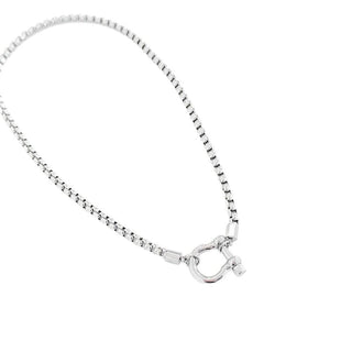 Lucky Me Horseshoe Toggle Necklace - Silver - The Red Thread Boutique