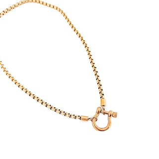 Lucky Me Horseshoe Toggle Necklace - Silver - The Red Thread Boutique