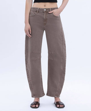 Lucy Crop Barrel Jeans - The Red Thread Boutique
