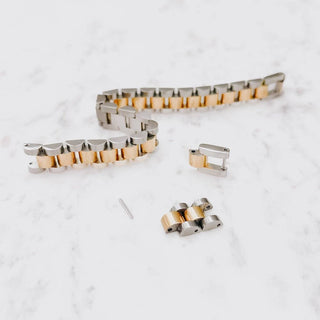 Mabel Mixed Metals Watch Band Bracelet - The Red Thread Boutique