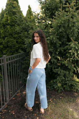 Madrid Knit Eyelet Button Up by Z Supply *final sale - The Red Thread Boutique