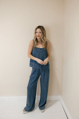 Maelis Pants, Denim Blue - The Red Thread Boutique