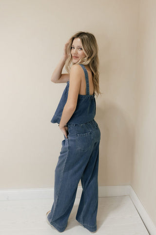 Maelis Pants, Denim Blue - The Red Thread Boutique