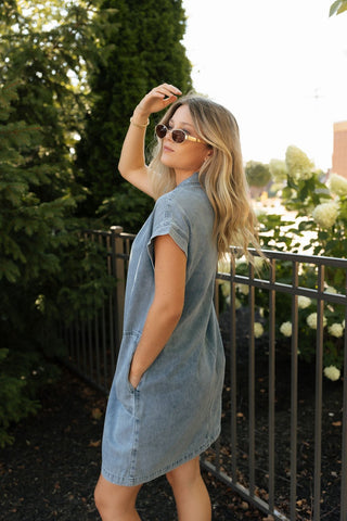 Margaret Dress, Kacey Wash *final sale* - The Red Thread Boutique