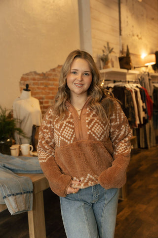 Mari Pullover, Cafe Au Lait - The Red Thread Boutique