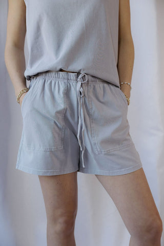 Mica Shorts, Lilac Grey - The Red Thread Boutique