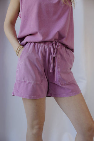 Mica Shorts, Meadow Mauve - The Red Thread Boutique