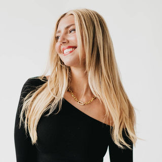 Michaela Diamond Chain Necklace - WATERPROOF - The Red Thread Boutique
