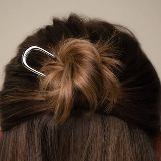 Mini Metal French Hair Pin & Clips 3pc Set - Silver - The Red Thread Boutique