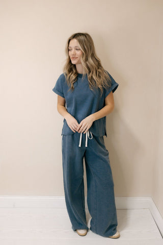 Nova Pants, Washed Denim Blue - The Red Thread Boutique