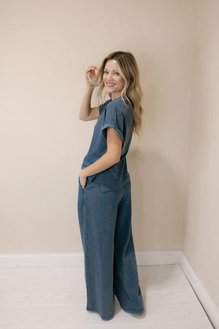 Nova Pants, Washed Denim Blue - The Red Thread Boutique