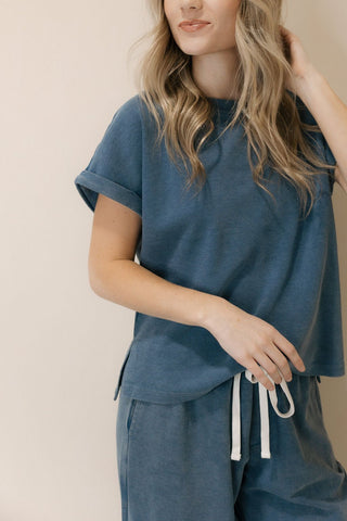 Nova Tee, Denim Wash - The Red Thread Boutique