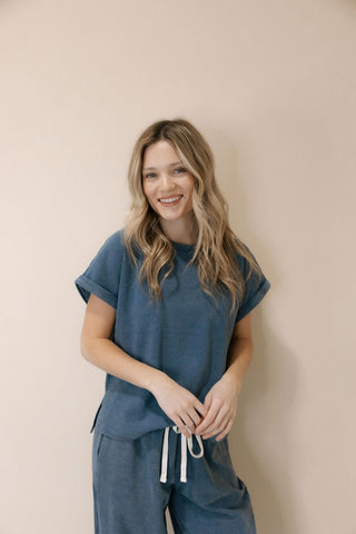 Nova Tee, Denim Wash - The Red Thread Boutique