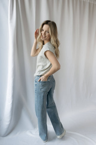 NYC Stone Embellished Wide Leg - The Red Thread Boutique
