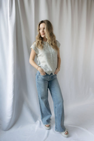 NYC Stone Embellished Wide Leg - The Red Thread Boutique