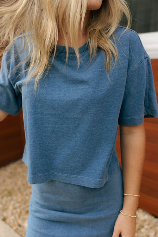 On the Go Jersey Denim Tee by Z Supply *final sale - The Red Thread Boutique