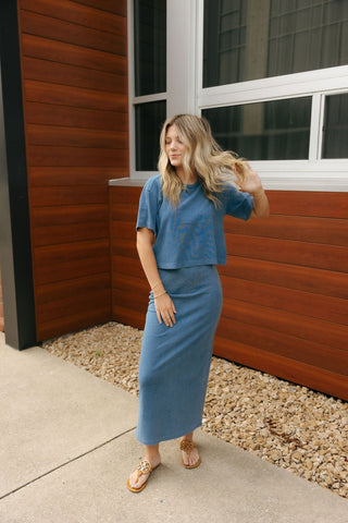 On the Go Jersey Denim Tee by Z Supply *final sale - The Red Thread Boutique