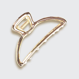Open Shape Claw Clip - Gold - The Red Thread Boutique
