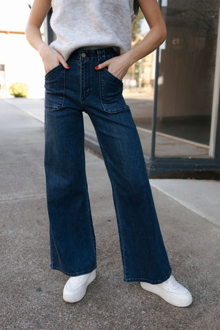 Patch Pocket Flare by JBD *final sale - The Red Thread Boutique