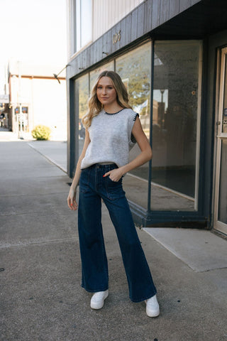 Patch Pocket Flare by JBD *final sale - The Red Thread Boutique