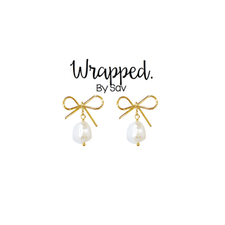 Pearl Bow Studs - The Red Thread Boutique