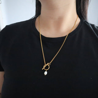 Pearl Toggle Necklace - The Red Thread Boutique