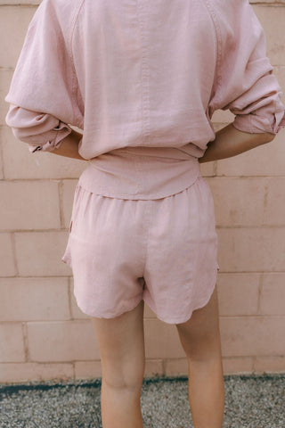 Perfect Linen Shorts, Pink Smoke by Z Supply *final sale - The Red Thread Boutique