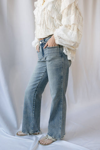 Phoenix Mid Rise Tinted Slim Wide - The Red Thread Boutique