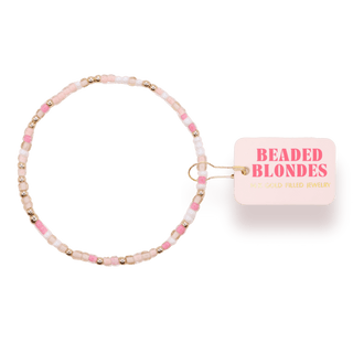 Pink Harvest Sprinkle Bracelet: Standard 6.75 Inch - The Red Thread Boutique