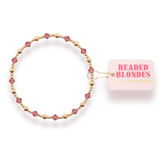 Pink June Bracelet: Standard 6.75 inch - The Red Thread Boutique