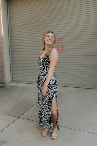 Polanco Isla Leaf Midi Dress by Z Supply *final sale - The Red Thread Boutique