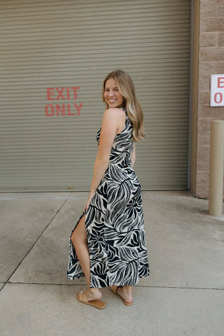 Polanco Isla Leaf Midi Dress by Z Supply *final sale - The Red Thread Boutique