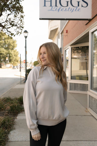 Polo Piping Top - The Red Thread Boutique