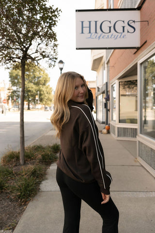 Polo Piping Top - The Red Thread Boutique