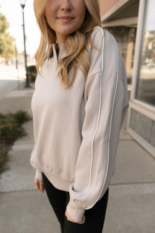 Polo Piping Top - The Red Thread Boutique