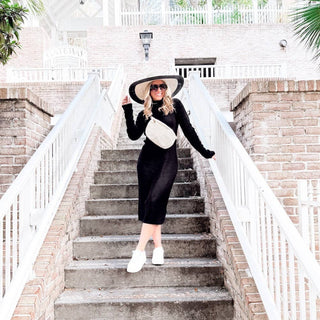 Rachel Raffia Westlyn Bum Bag: Black - The Red Thread Boutique